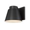 Z-Lite Asher Outdoor Wall, 1-Light, 12 In.W x 13 In.L x 11 In.H, Black/Sandblast 544B-BK-LED - alternate 3
